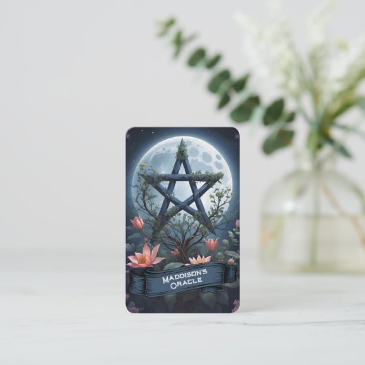 Blank Oracle Cards Visitenkarte (Stehend Vorderseite)