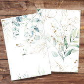 Blank Paper Sheet Watercolor Eukalyptus Greenery