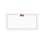 Blank Patriotic Themed Minimum Adressaufkleber (Vorne)