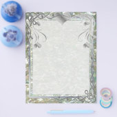 Blank Pearl Essence Paper Color Silverleaf Flyer (Einzeln)