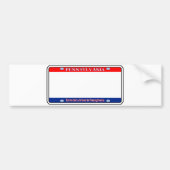 Blank Pennsylvania Lizenzplatte Autoaufkleber (Vorne)