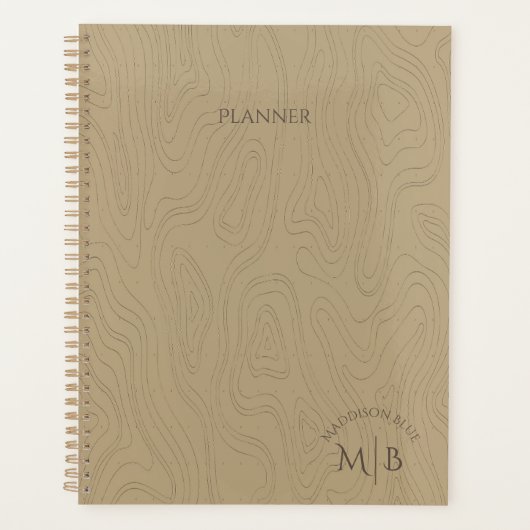 Blank Personalisierter Spiral-Bound Hardcover-Plan Planer (Vorderseite)