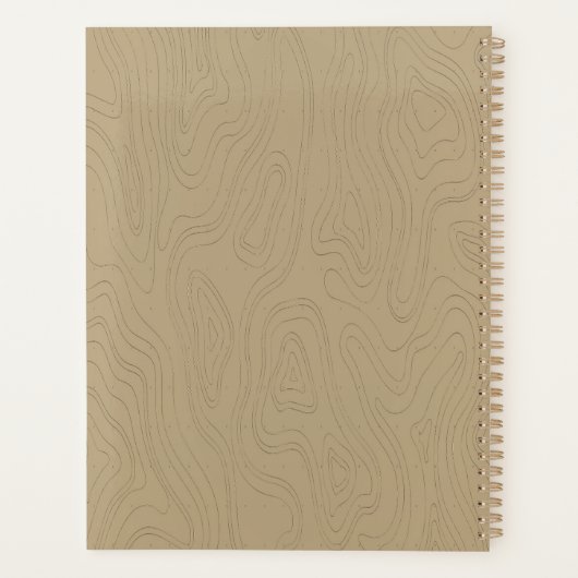 Blank Personalisierter Spiral-Bound Hardcover-Plan Planer (Rückseite)