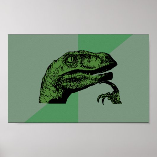 Blank Philosoraptor Poster (Vorne)