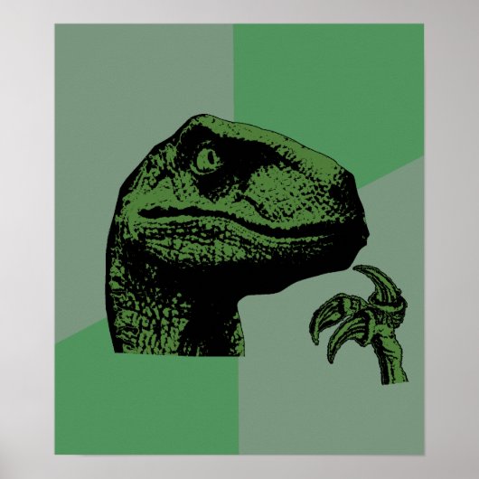 Blank Philosoraptor Poster (Vorne)