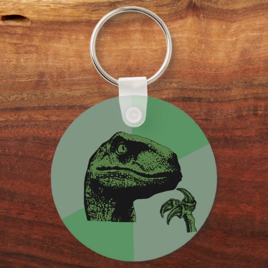 Blank Philosoraptor Schlüsselanhänger (Vorderseite)