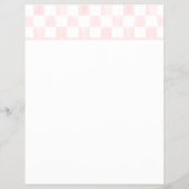 Blank Pink and White Checkerboard Letterhead Flyer (Hinten)