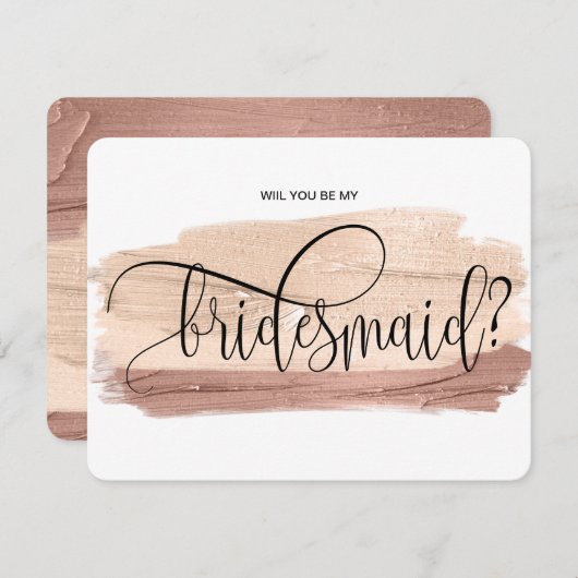 Blank Pink wird meine Einladung sein (Vorne/Hinten)