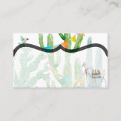Blank Platzkarten Boho Llama Bohemisch Cacti-Wüste (Vorderseite)