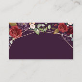 Blank Platzkarten Plum Lila Rose Gold Geometrisch (Vorderseite)