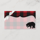 Blank Platzkarten Red Buffalo Kariert Bear Bl (Vorderseite)