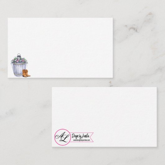 Blank Platzkarten Sommerland Hochzeit Rustikale Wa (Vorne/Hinten)