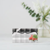 Blank Platzkarten XMAS Truck Christmas Buffalo Pla (Stehend Vorderseite)