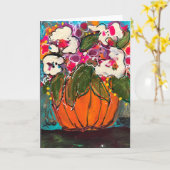 Blank Pumpkin Grußkarte Karte (Gelbe Blume)