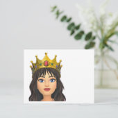 Blank Queen Postkarte (Stehend Vorderseite)