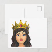 Blank Queen Postkarte (Vorne/Hinten)