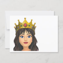 Blank Queen Postkarte