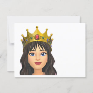 Blank Queen Postkarte