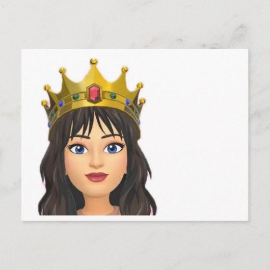 Blank Queen Postkarte (Vorderseite)