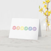 Blank-Rainbow-Volleyball-Karte Karte (Gelbe Blume)