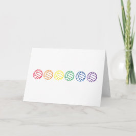 Blank-Rainbow-Volleyball-Karte Karte