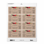Blank Rectangle Kraft Soy Candle Labels (Vorne)