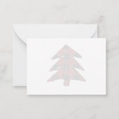 Blank Red Buffalo Kariert frohe Weihnachten Vielen Mitteilungskarte (Rückseite)