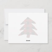 Blank Red Buffalo Karierten Weihnachten Dankeschön (Rückseite)