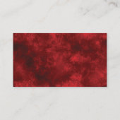BLANK RED ERSTELLT IHRE EIGENE GESCHÄFTSKARTE VISITENKARTE (Rückseite)