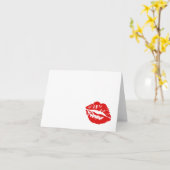 Blank Red Kiss Note Card Karte (Gelbe Blume)