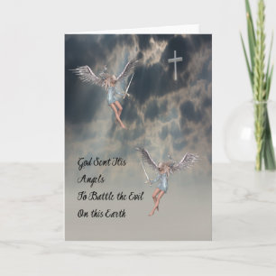 Blank Religious Note Card mit Engeln Karte