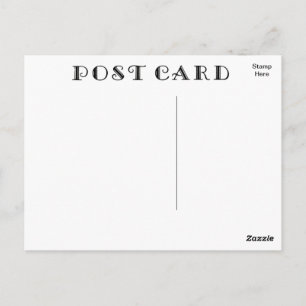 Blank Retro Postcard Schriftart Antique DIY Postkarte