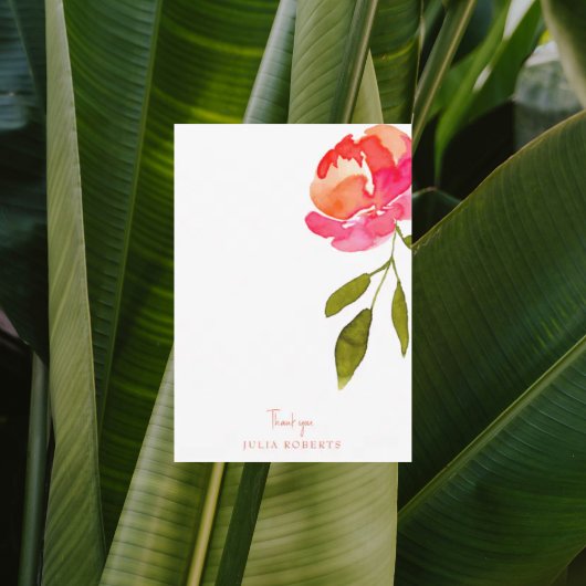 Blank Rosa und Orangefarbene Dusche Danke