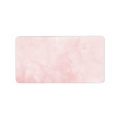 Blank Rose Blush Wasserfarbe Adressaufkleber (Vorne)