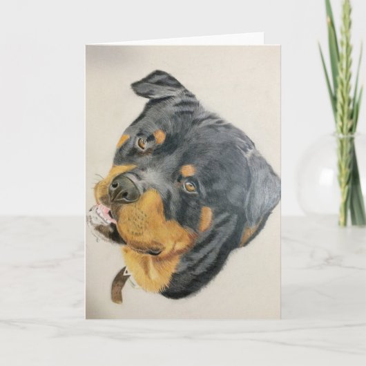 blank Rottie greeting card Karte (Vorderseite)