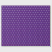 Blank Royal Lila Vintag Classic Polka Dots Geschenkpapier (Flach)