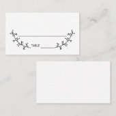 Blank Rustic Laurels Wedding Platzkarte (Vorne/Hinten)