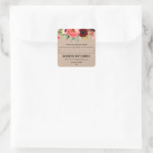 Blank Scented Soy Candle Labels Quadratischer Aufkleber (Tasche)