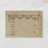 Blank Season & Cherub Antique aus den 1880er Jahre Visitenkarte (Rückseite)