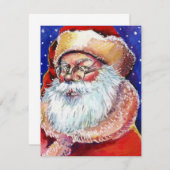 Blank Secret Santa Holiday Ankündigung Einladung (Vorne/Hinten)