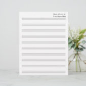 Blank Sheet Music 10 Stave (Stehend Vorderseite)