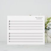 Blank Sheet Music 4 Stave String Quartett (Stehend Vorderseite)