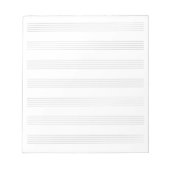 Blank Sheet Music 7 Staves Notizblock (Vorderseite)