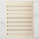 Blank Sheet Music 8 Stadium Vintage Alte Buchseite (Rückseite)