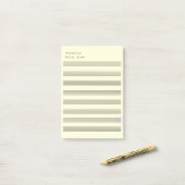 Blank Sheet Music 8 Staves Post-it Klebezettel (Auf Schreibtisch)