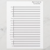 Blank Sheet Music Brass Band (Vorderseite)