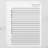 Blank Sheet Music Jazz Band (Vorne/Hinten)