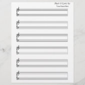 Blank Sheet Music Piano 6 Stave (Vorderseite)