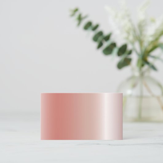 Blank Shinny Rose Gold Textur Visitenkarte (Stehend Vorderseite)