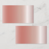 Blank Shinny Rose Gold Textur Visitenkarte (Vorne/Hinten)